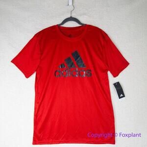 New! Adidas Men's red T shirt climalite, size L‎